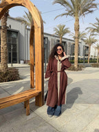 Suede Crescent Kaftan