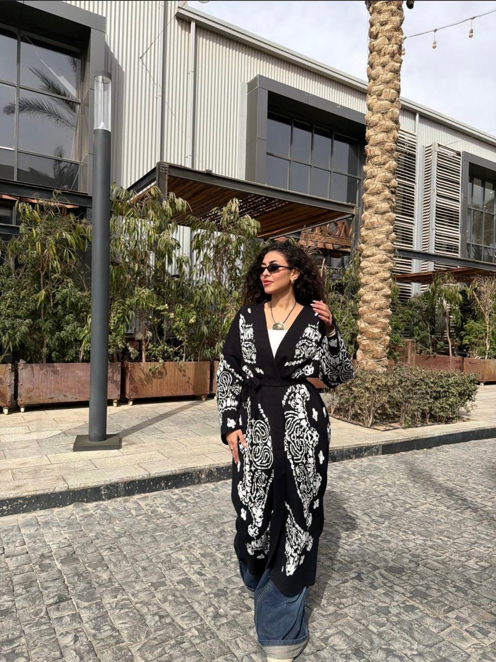Long Pattern Play Cardigan