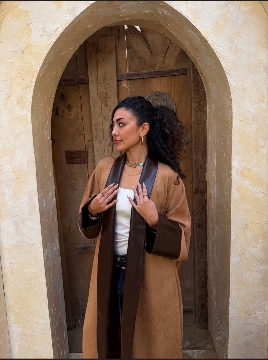 Suede Fusion Kaftan